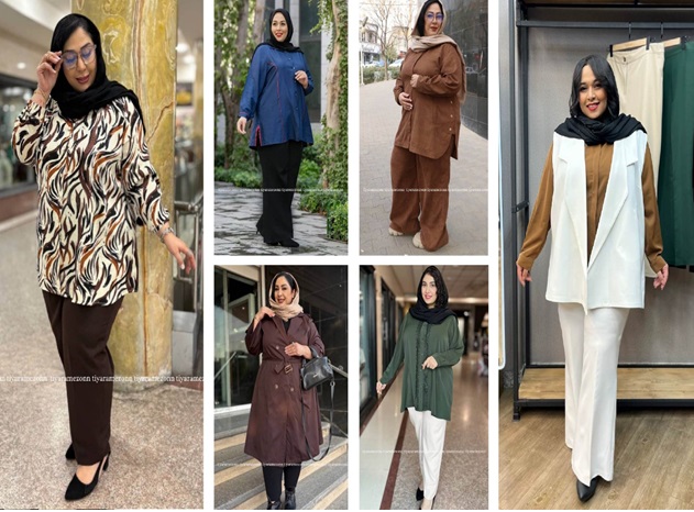 انواع لباس سایز بزرگ زنانه