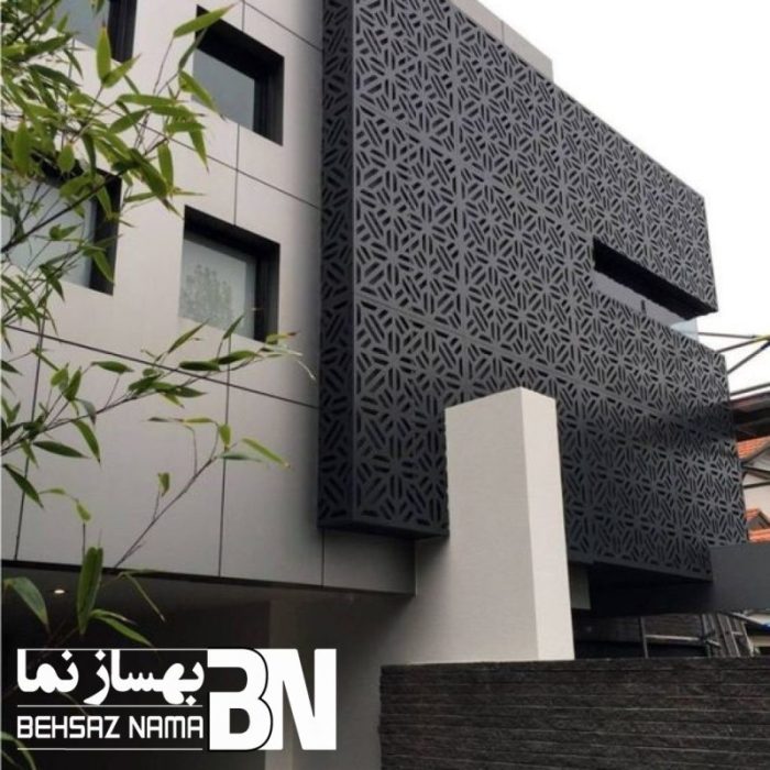 اجرای نمای جی اف آر سی - شرکت بهساز نما